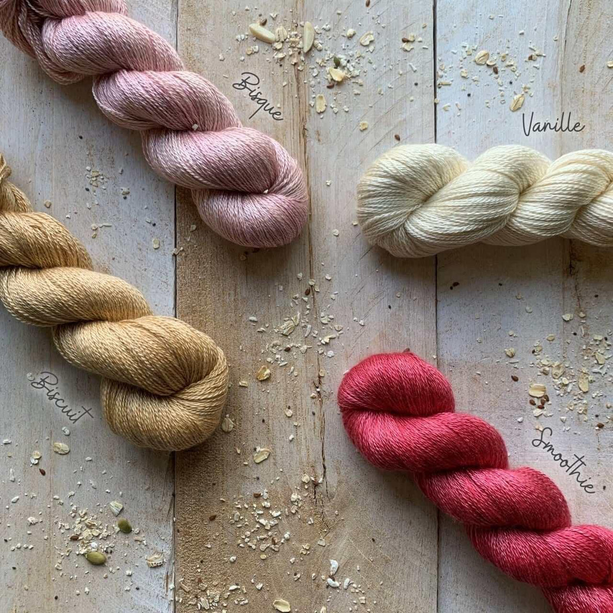 Hand-dyed CASHSILK SMOOTHIE lace yarn