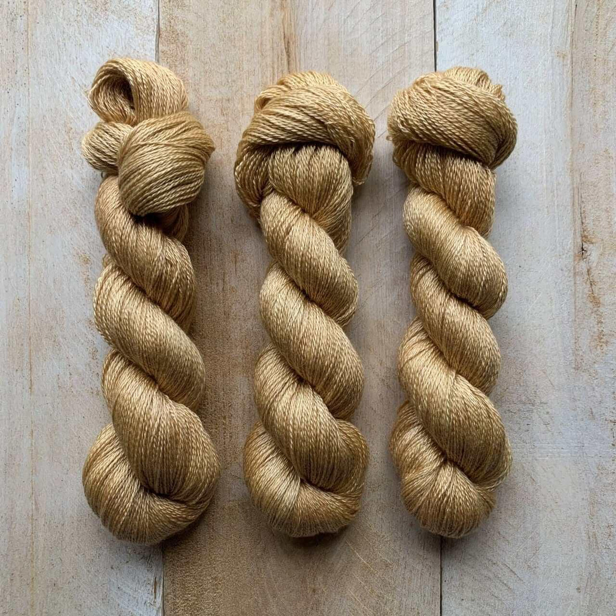 Hand-dyed CASHSILK BISCUIT lace yarn