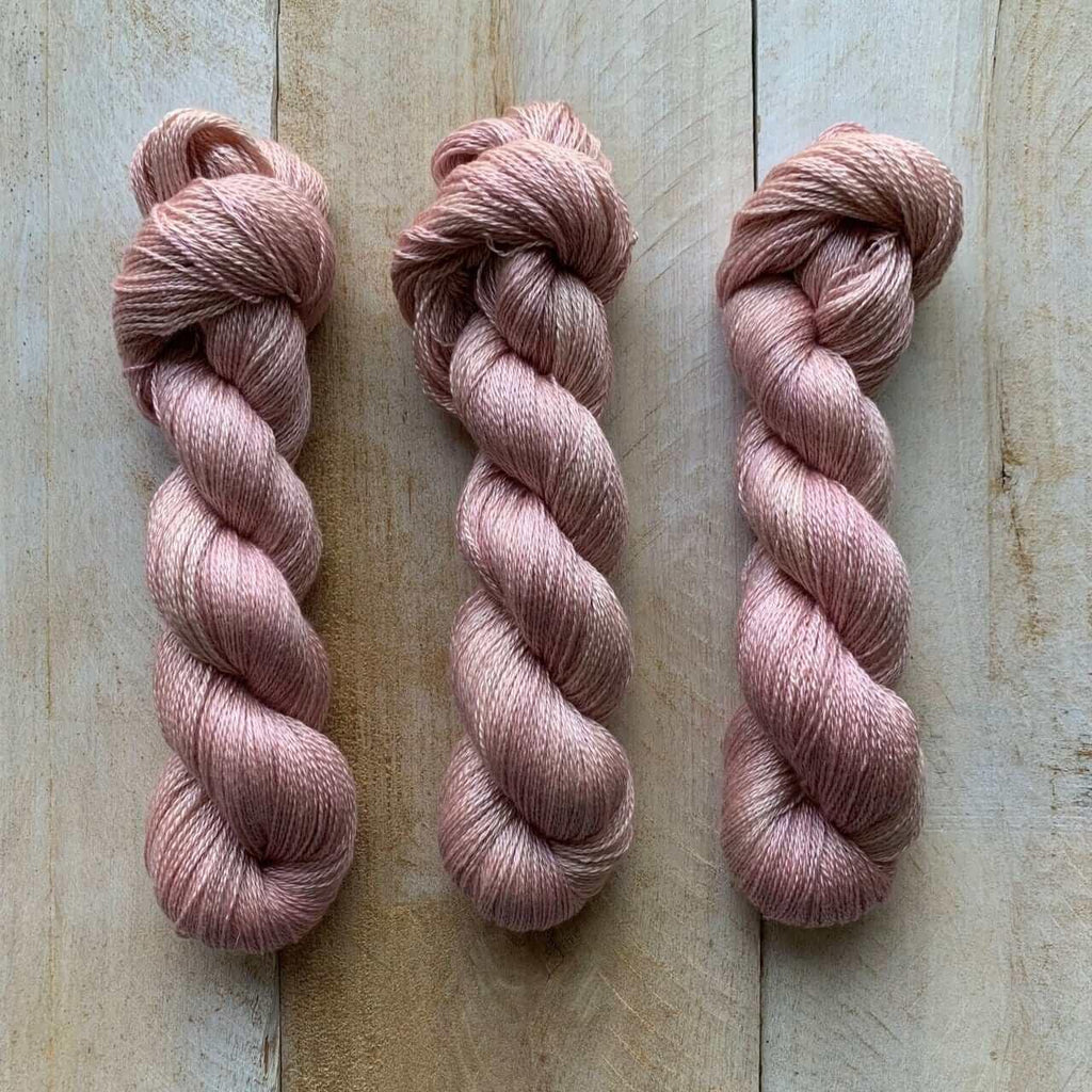 Hand-dyed CASHSILK BISQUE lace yarn