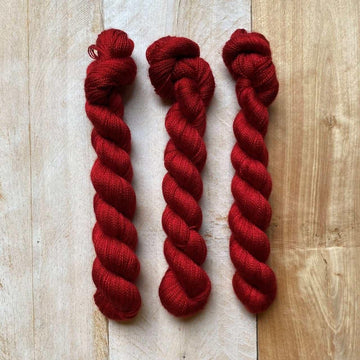 Hand-dyed CASHSILK FLAMBOYANTE (DISC) lace yarn