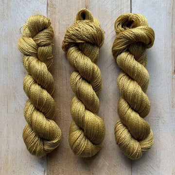 Hand-dyed CASHSILK GOLD lace yarn