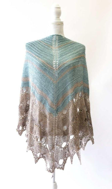 Paon d'or Shawl Free Knitting Pattern 2020 Edition