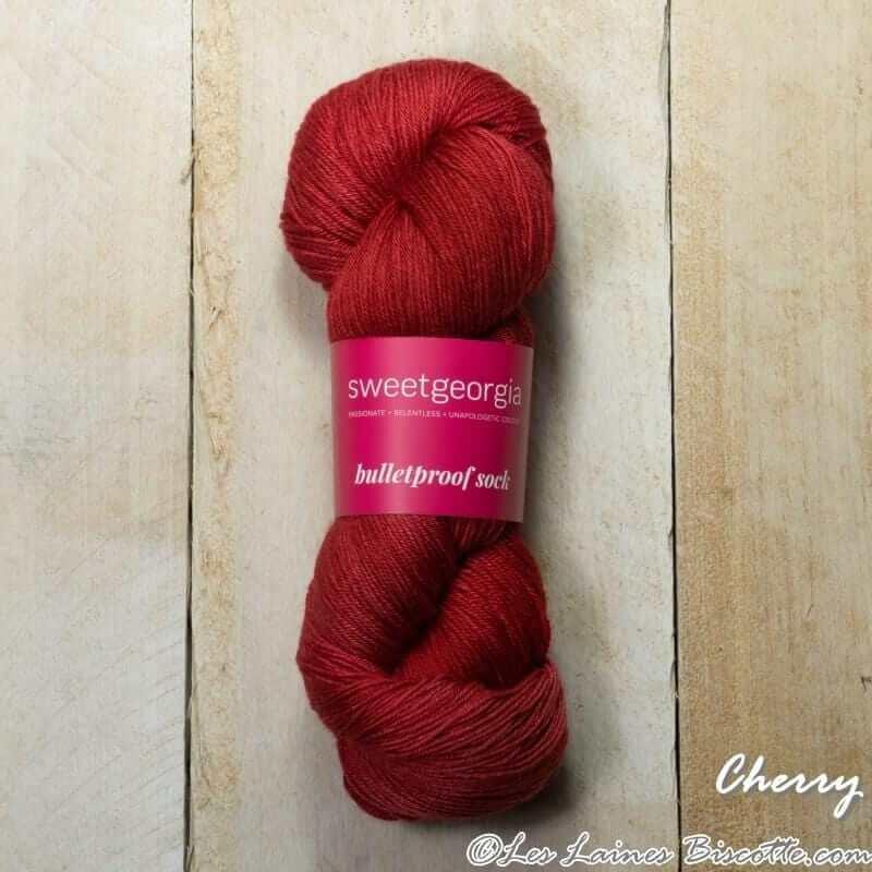 Sweet Georgia - Bulletproof Sock - Color: Cherry