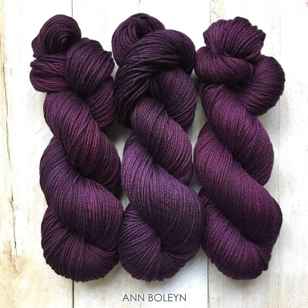 Hand-dyed yarn DK PURE LR ANN BOLEYN DK weight yarn