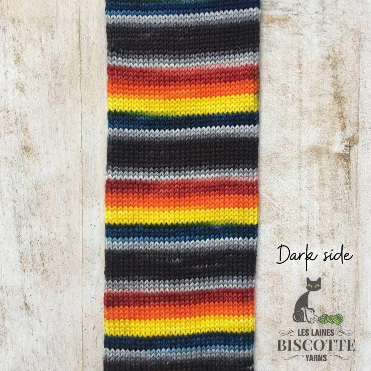 Self-Striping Sock Yarn - BIS-SOCK DARK SIDE