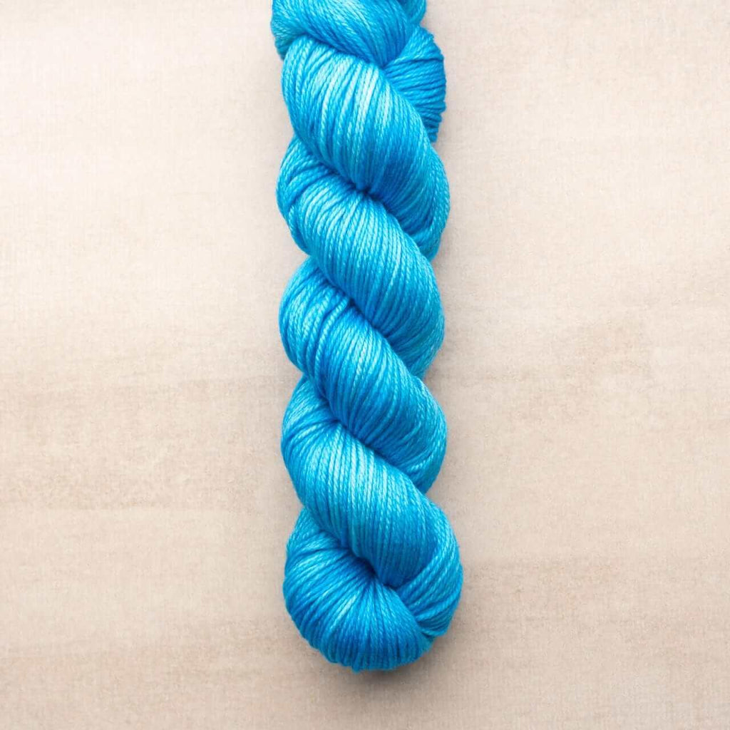 Hand-dyed yarn DK PURE AZURE DK weight yarn
