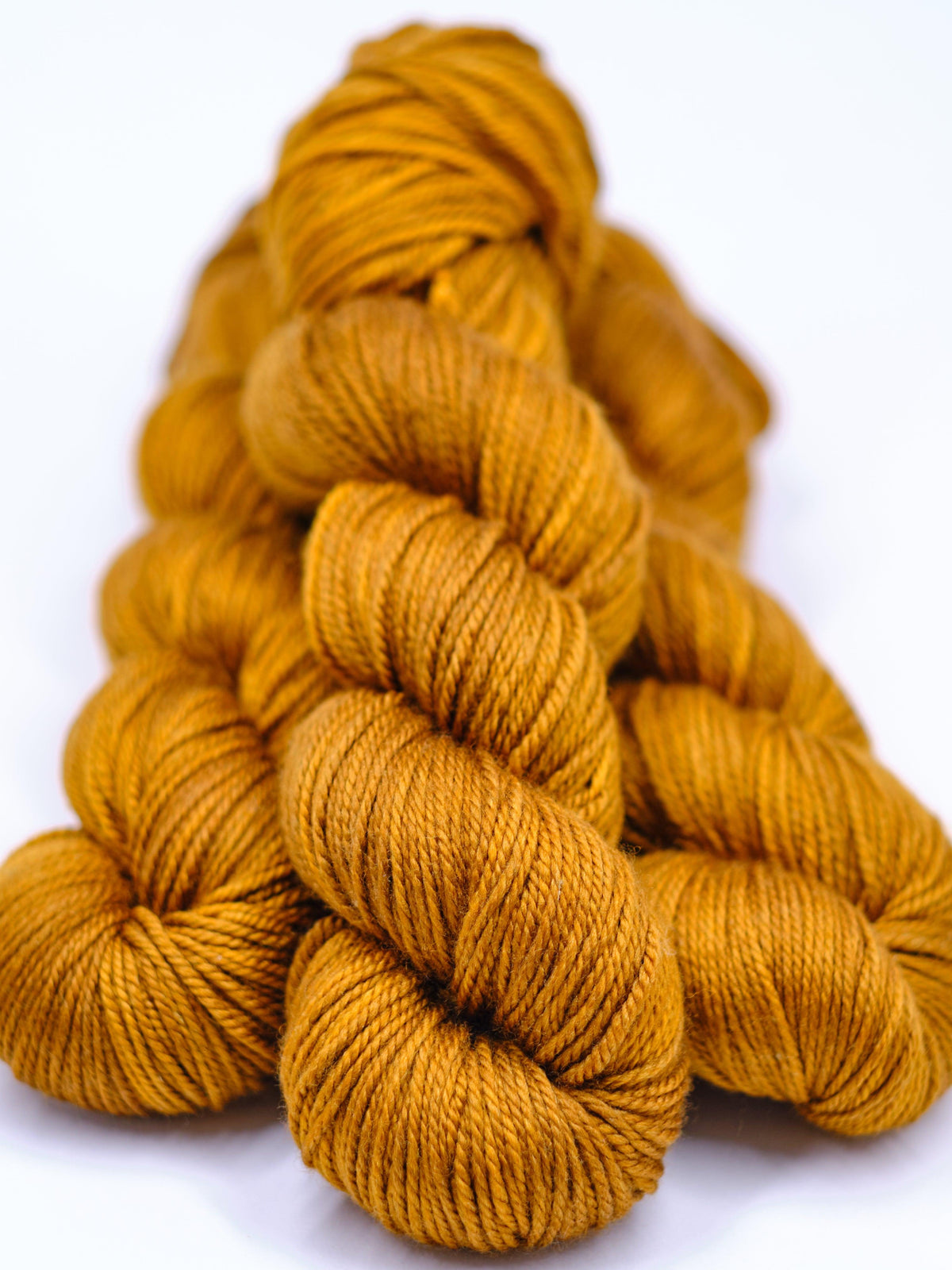 Hand-dyed yarn DK PURE CARAMEL DK weight yarn