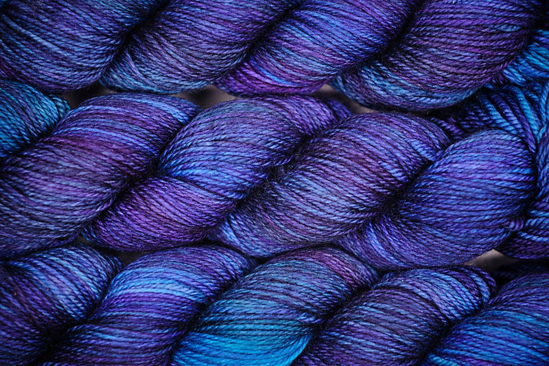 Hand-dyed yarn DK PURE KRYPTONIGHT DK weight yarn