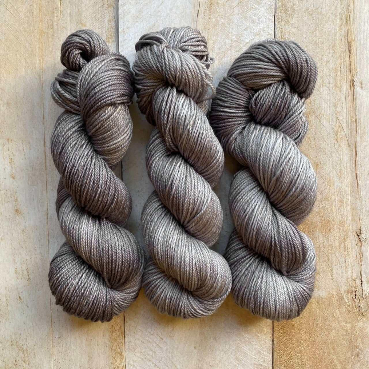 Hand-dyed yarn DK PURE GRIS-GRIS DK weight yarn