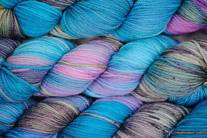 Hand-dyed yarn DK PURE SERENITY DK weight yarn