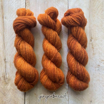 Brushed cashmere yarn hand-dyed DOLCE GINGERBREAD