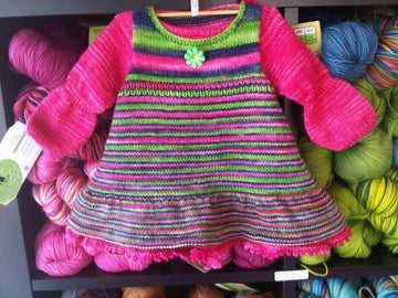 ANNABELLE BABY DRESS KIT by Stephanie Voyer - Les Laines Biscotte Yarns