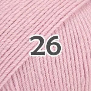 Drops Baby Merino - Couleur: Vieux rose clair 26