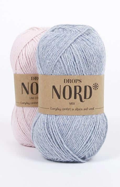 Drops Nord - Color: 1-Off white, 2-Black, 3-Pearl grey, 4-Light grey, 5-Grey, 6-Dark grey, 7-Light beige, 8-Fog, 9-Deep ocean, 10-Lemongrass, 11-Rust, 12-Powder pink, 13-Old pink, 14-Red, 15-Navy blue, 16-Jeans blue, 17-Plum, 18-Goldenrod, 19-Forest green, 20-Blush, 21-Rouge Brique