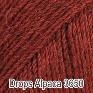 Drops - Alpaca - Couleur: 3650 - Grenat