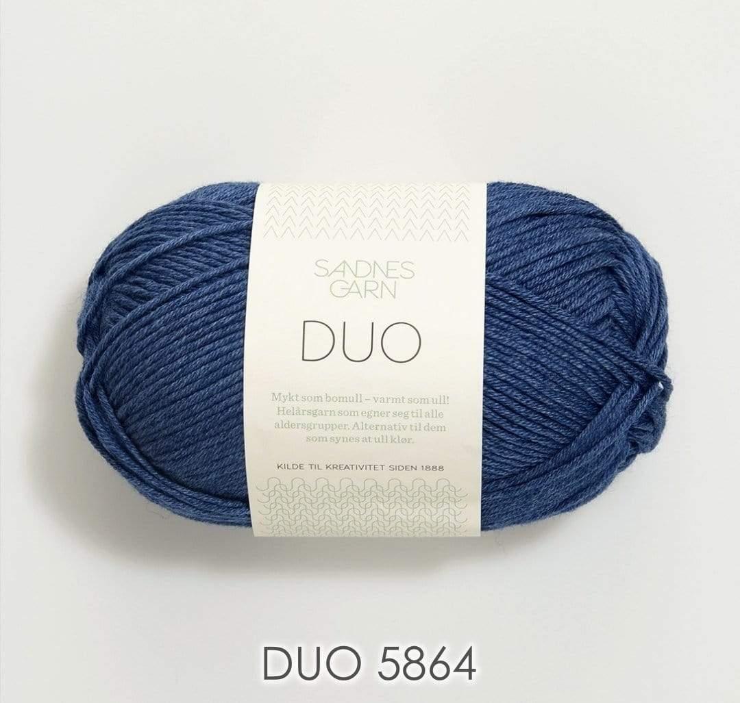 Sandnes Garn Duo - Tint: 5864 - Bleu Jean Foncé