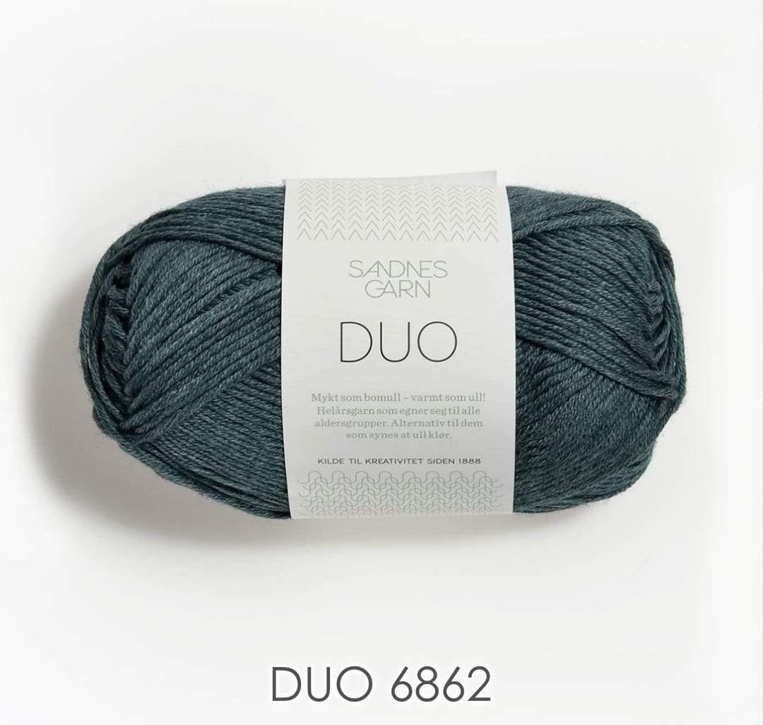 Sandnes Garn Duo - Tint: 6862 - Gris bleuté