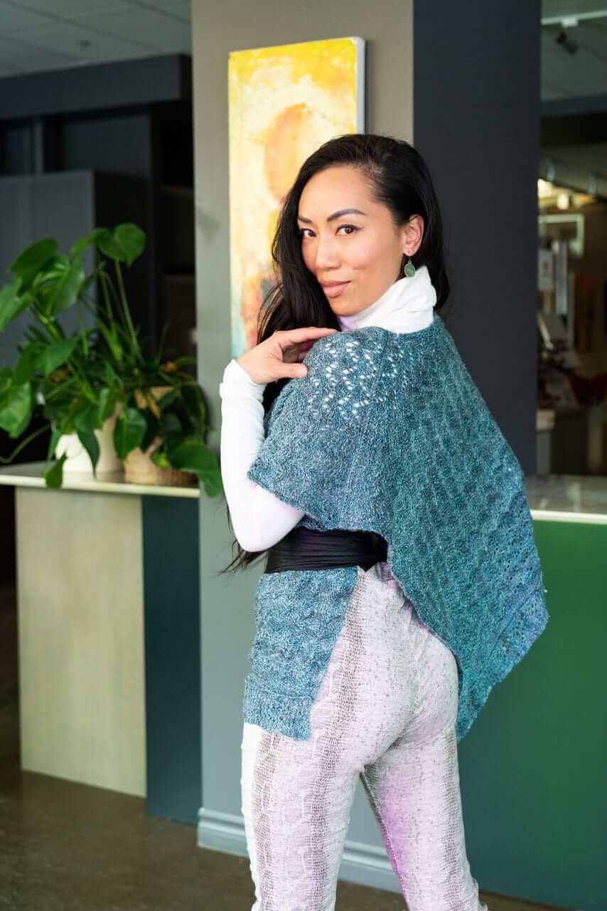 Mile End Poncho Knitting Pattern