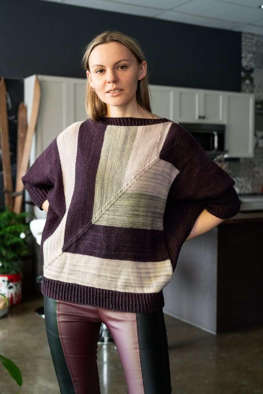 Fair and Square Dolman Pullover Knitting Pattern