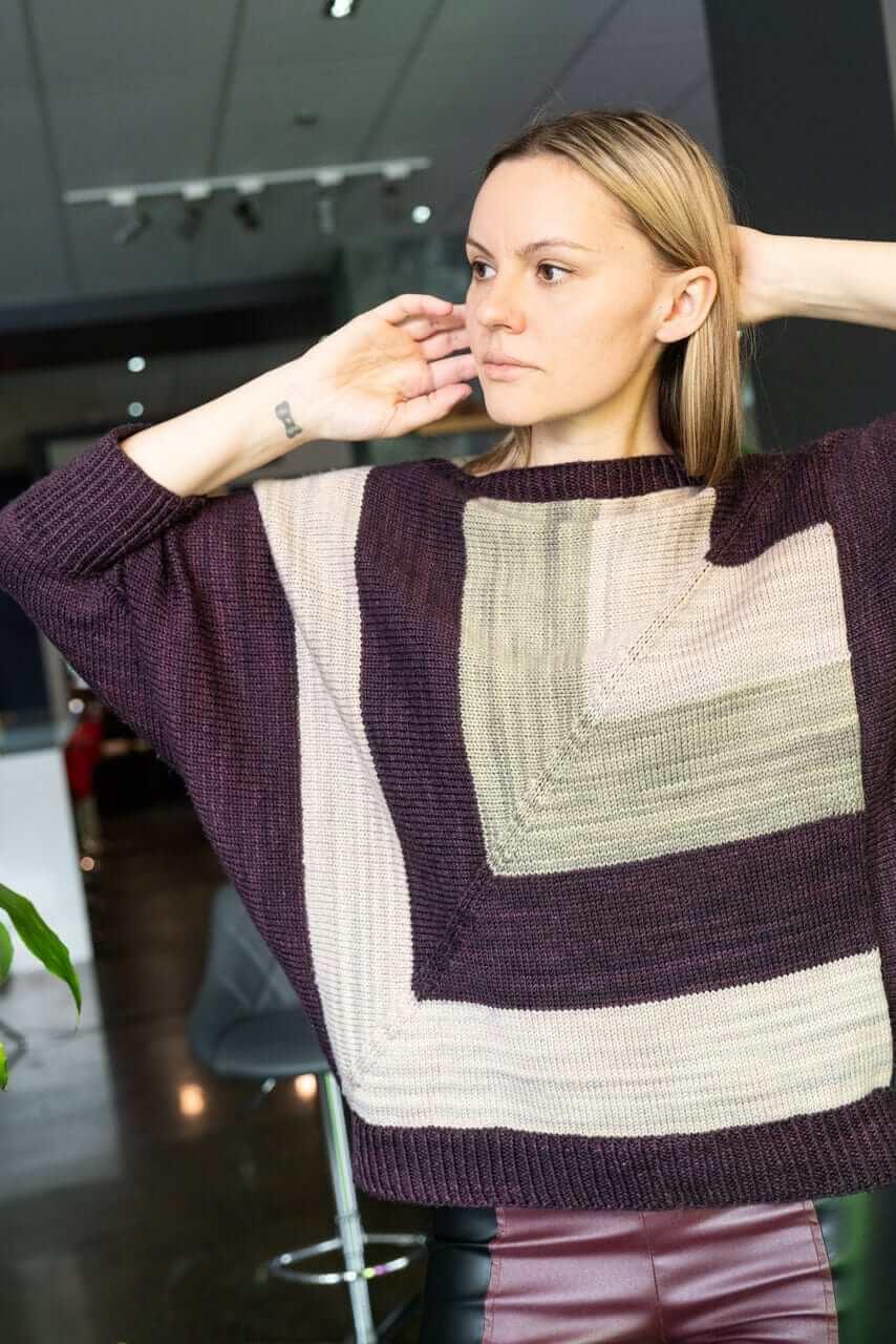 Fair and Square Dolman Pullover Knitting Pattern