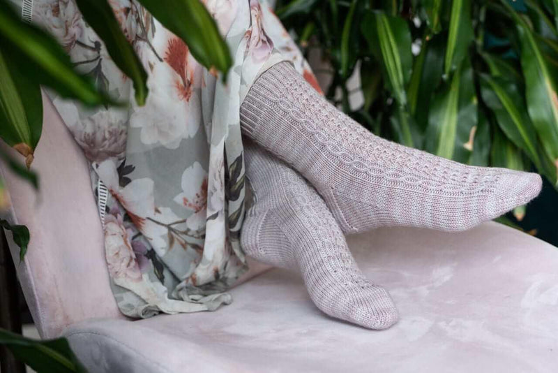 Lucida Sock Pattern – Les Laines Biscotte Yarns