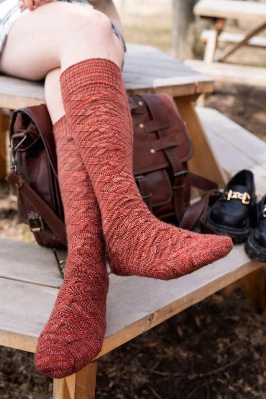 Vogue Knee-High Socks Knitting Pattern