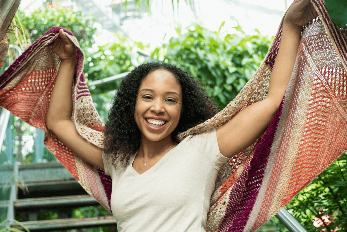 Les Ailes d'un ange shawl - KNITTING PATTERN - Les Laines Biscotte Yarns