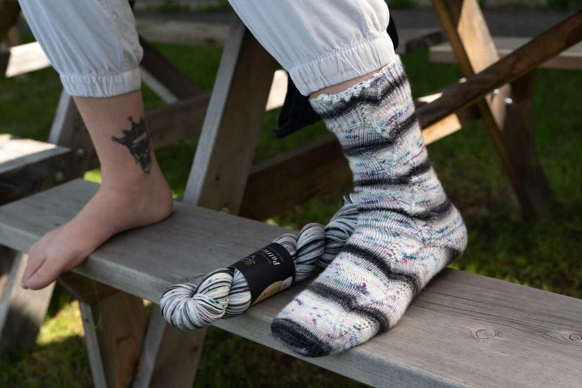 Sock knitting pattern Funky Town