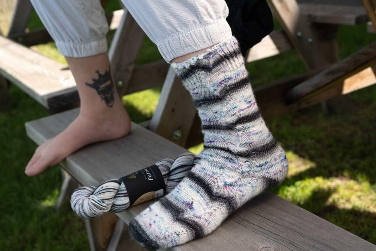 Sock knitting pattern Funky Town