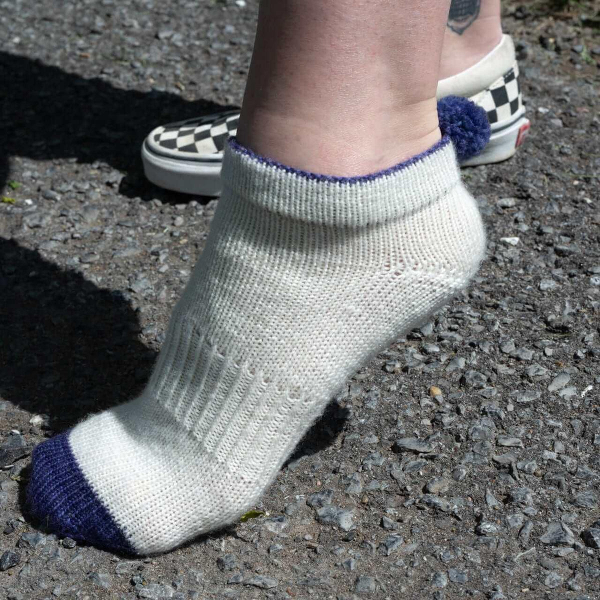 Sporty Pom Pom Socks Pattern