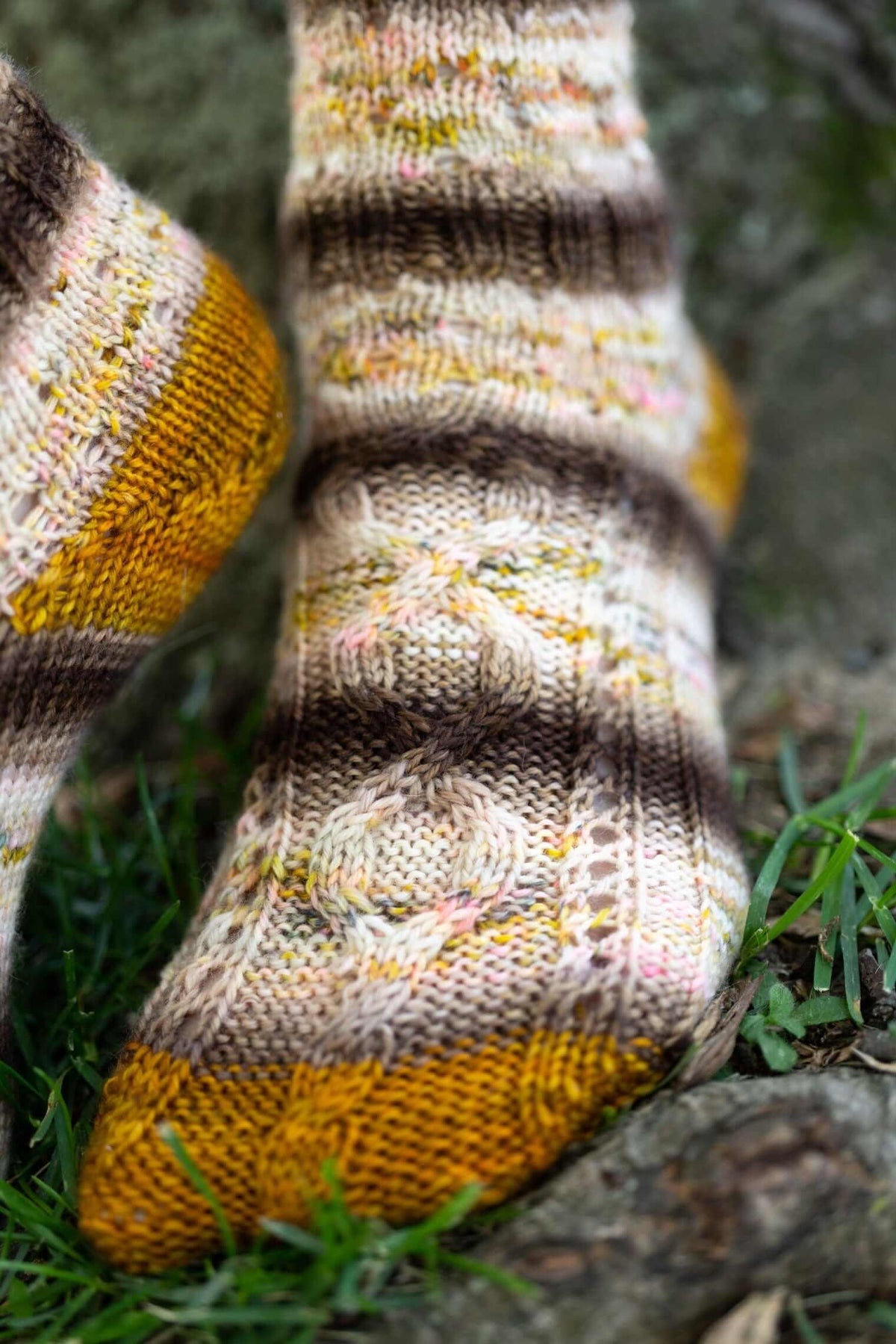 Tree Hollow Socks Pattern