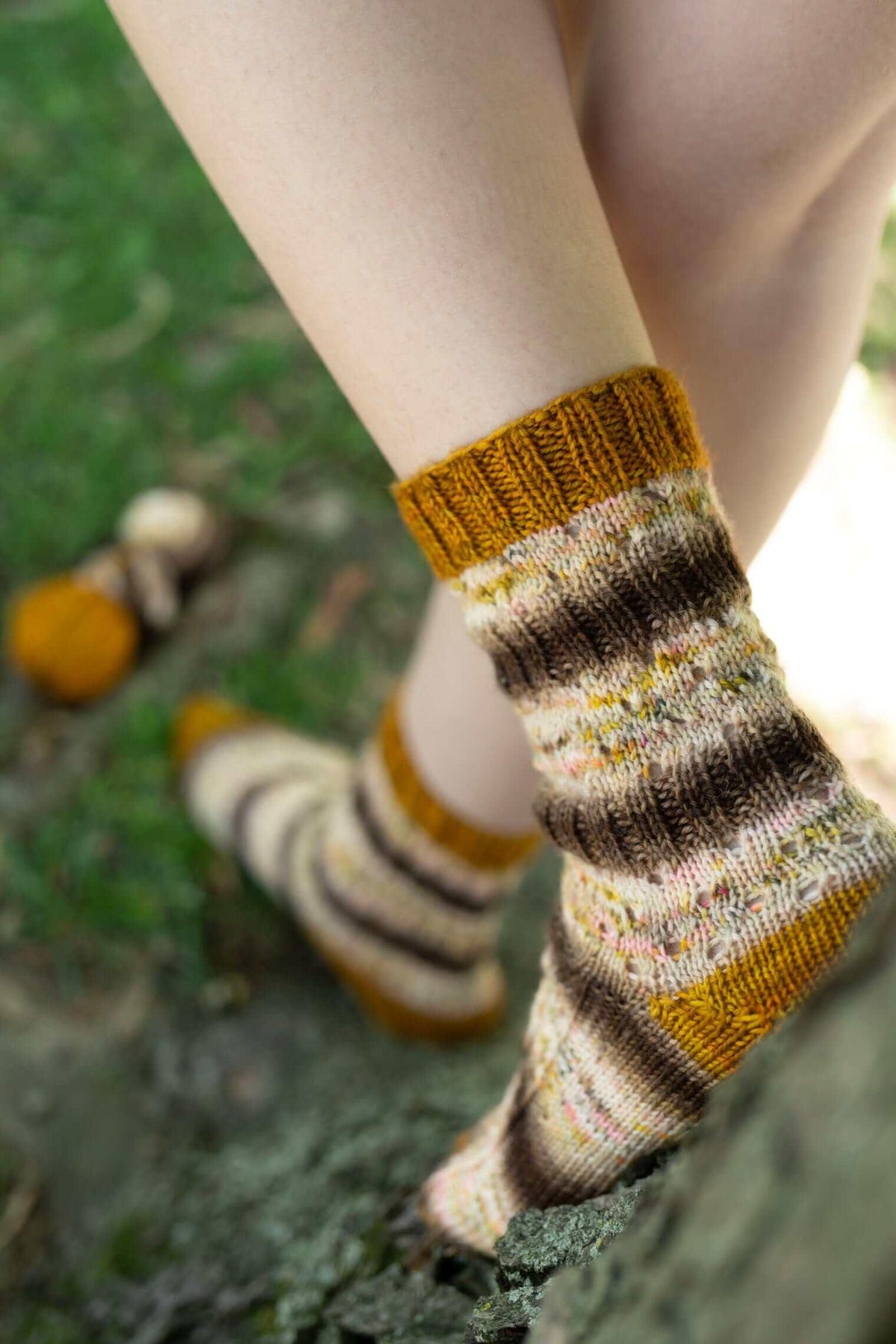 Tree Hollow Socks Pattern