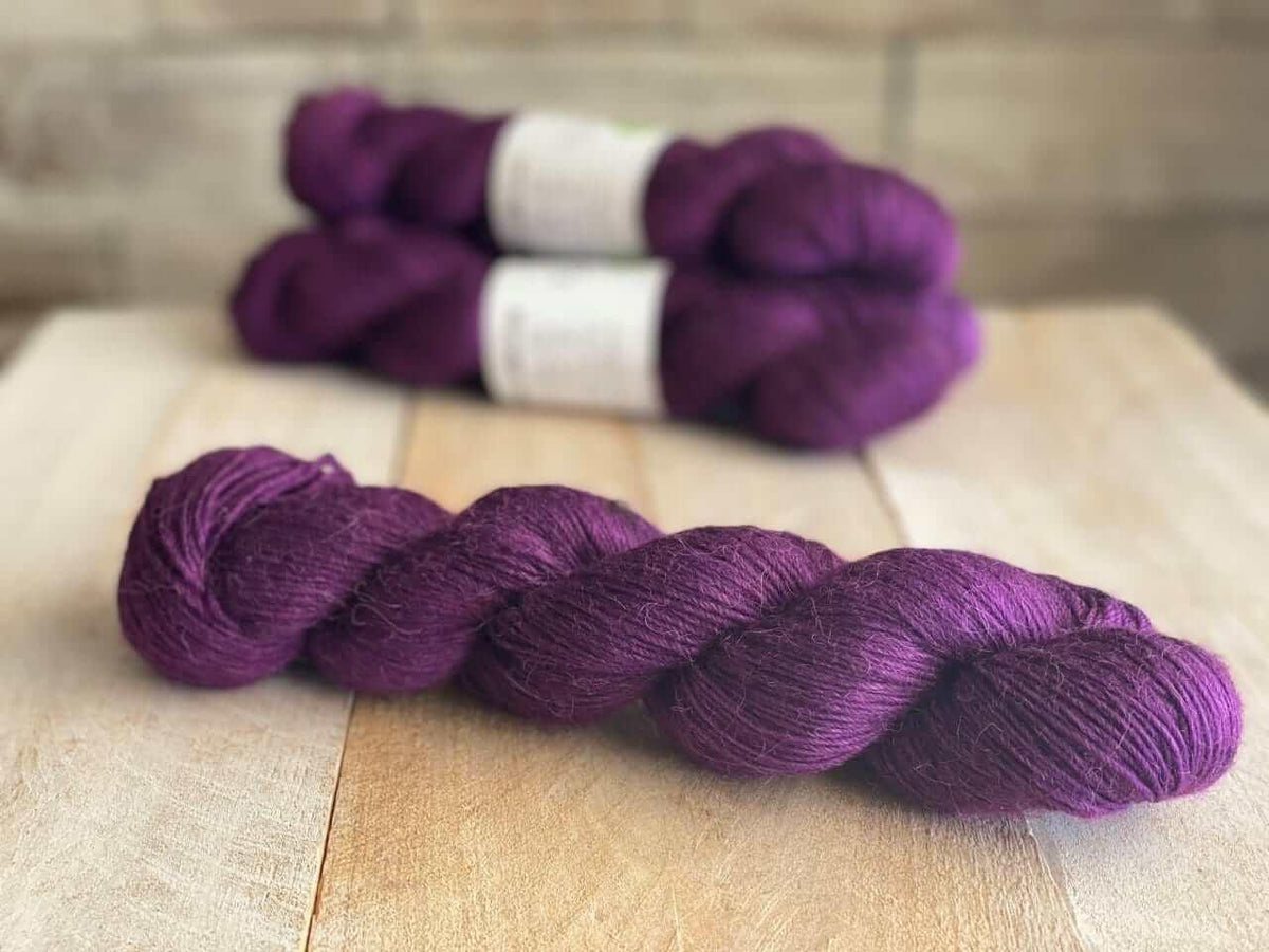 Sock yarn with alpaca FLAMEL PURPLE