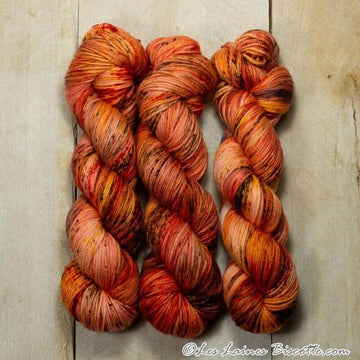 Hand-dyed yarn DK PURE FEU DE JOIE DK weight yarn