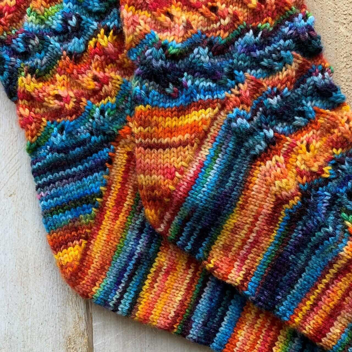 Flames of Bonfire - Free Sock Pattern