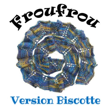Head Scarf pattern "Froufrou" Biscotte version