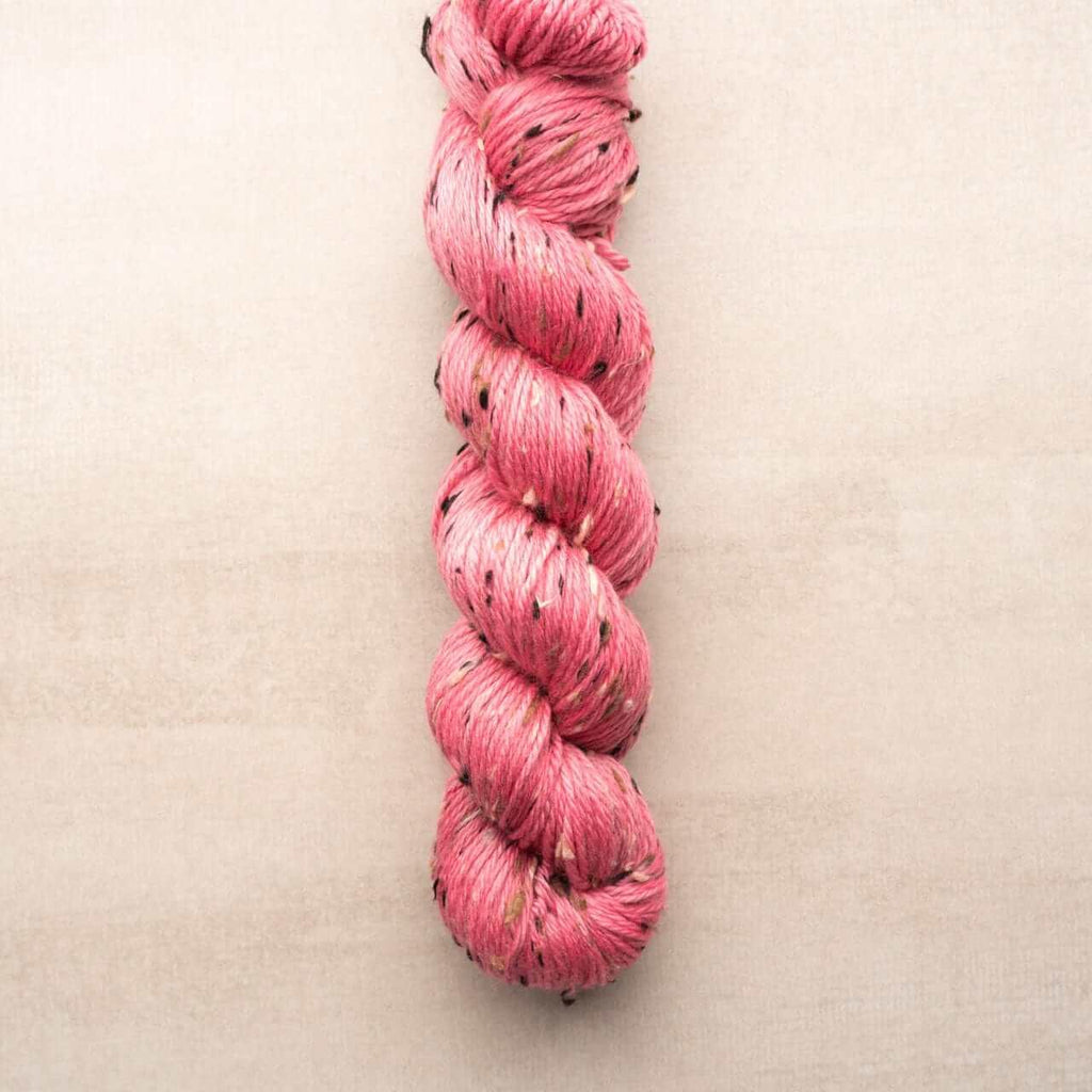 Hand-dyed tweed yarn HAGRID FRAISE