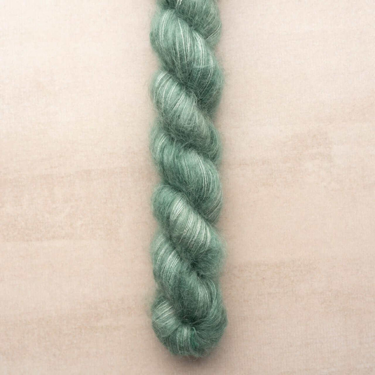 Hand-dyed kid mohair & silk HERMIONE AIGUE MARINE