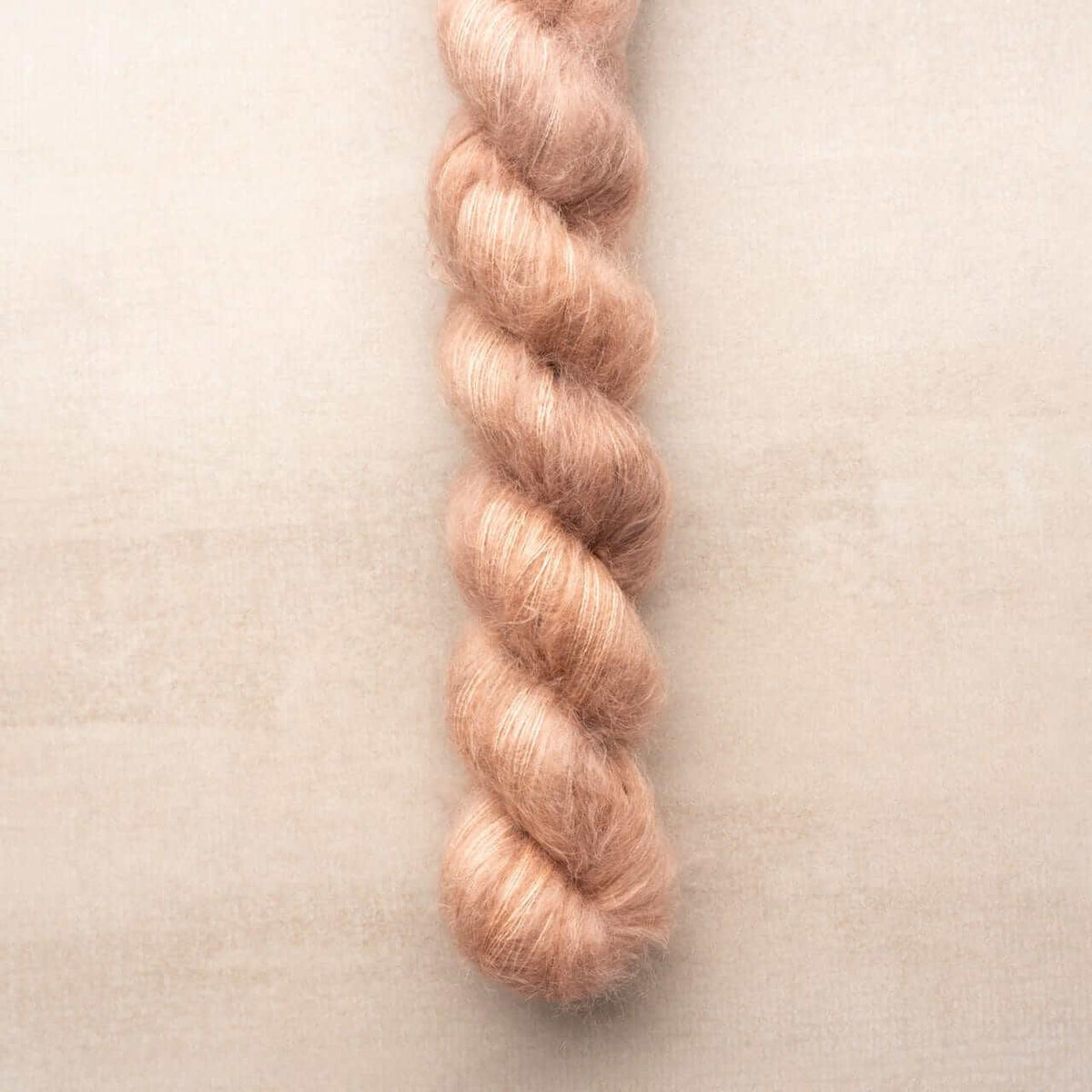 Hand-dyed kid mohair & silk HERMIONE BISQUE