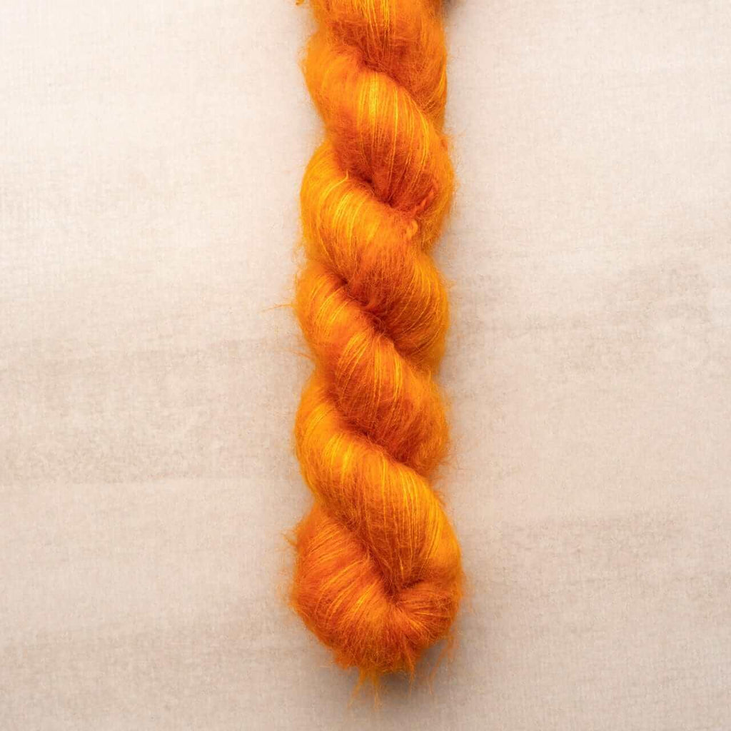 Hand-dyed kid mohair & silk HERMIONE COUPE DE FEU