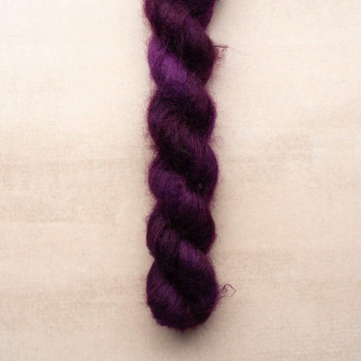 Hand-dyed kid mohair & silk HERMIONE PURPLE 419