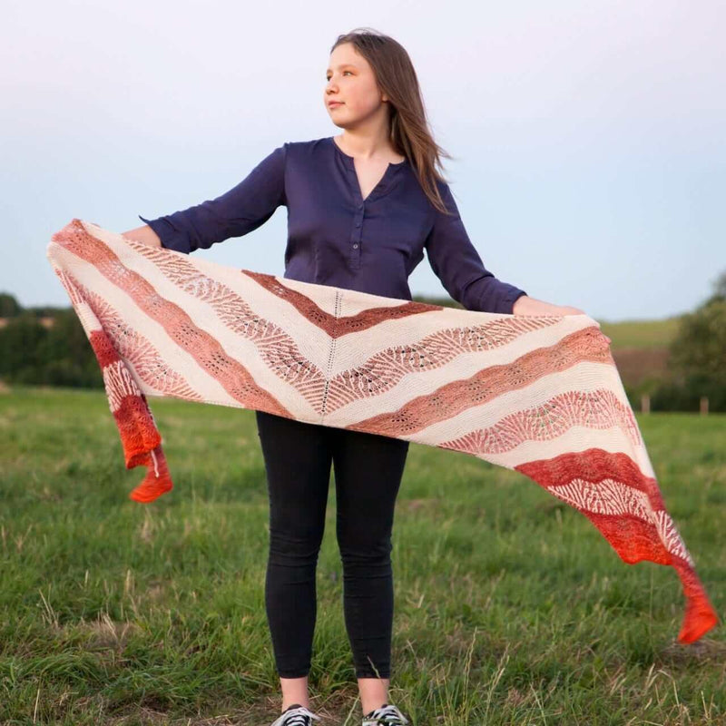 Knitting pattern Highlands Sunset Shawl