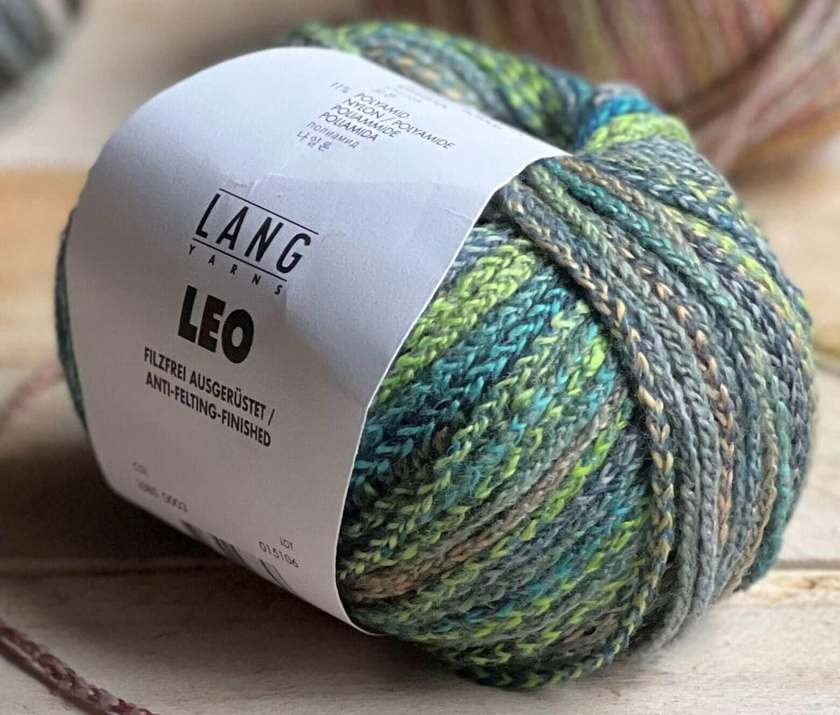 LEO - Lang Yarns - Color: #01 - Blossom, #02 - Horizon, #03 - Ocean, #04 - Allsorts, #05 - Cactus, #06 - Deep Sea, #07 - Concrete, #08 - Tiger Lilly