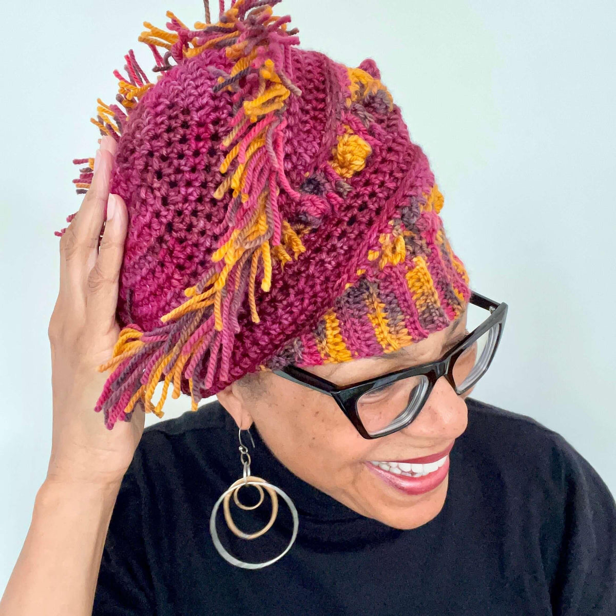 Rafiki Lives Hat crochet pattern - Les Laines Biscotte Yarns