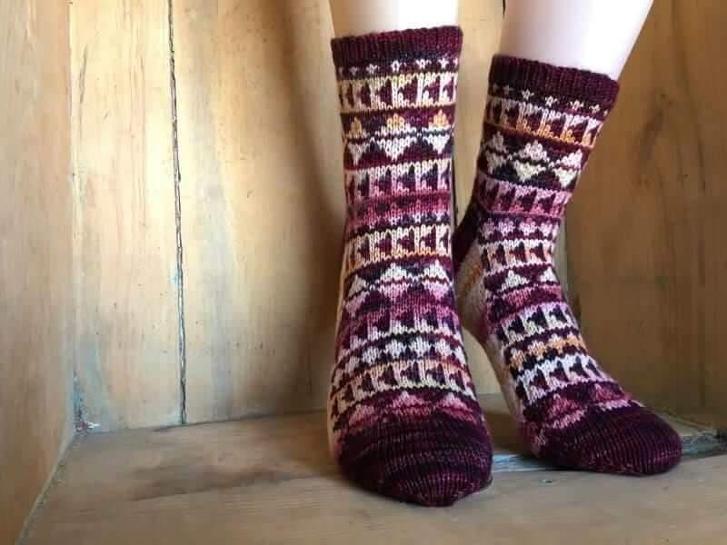Triangle Socks Knitting Pattern