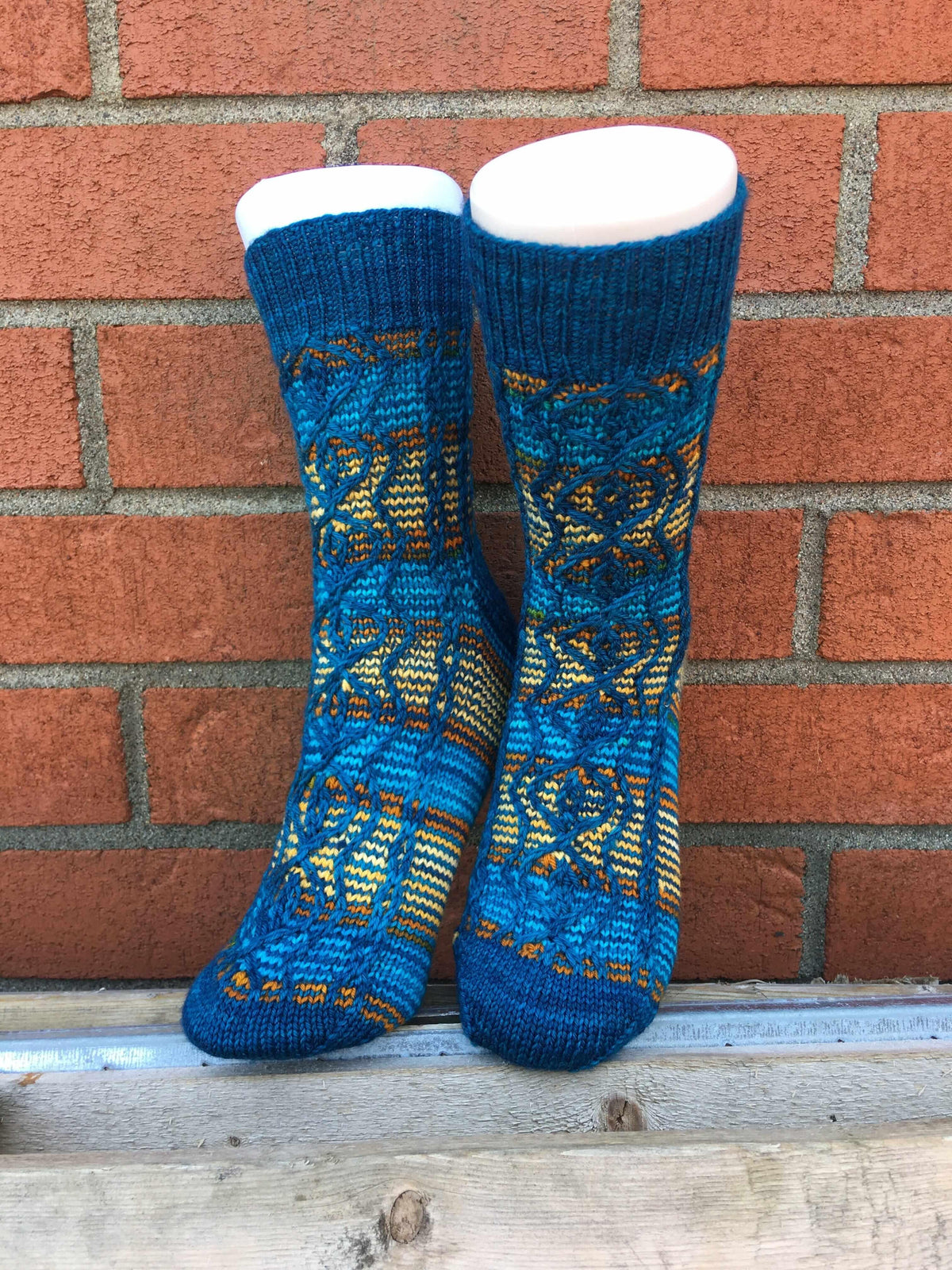 Taos Tributary Socks Knitting Pattern