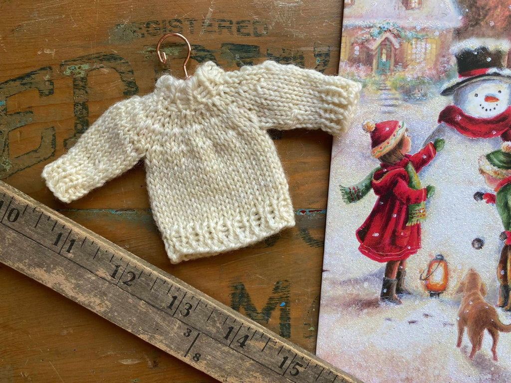 Christmas sweater ornament 🎄 Knitting pattern