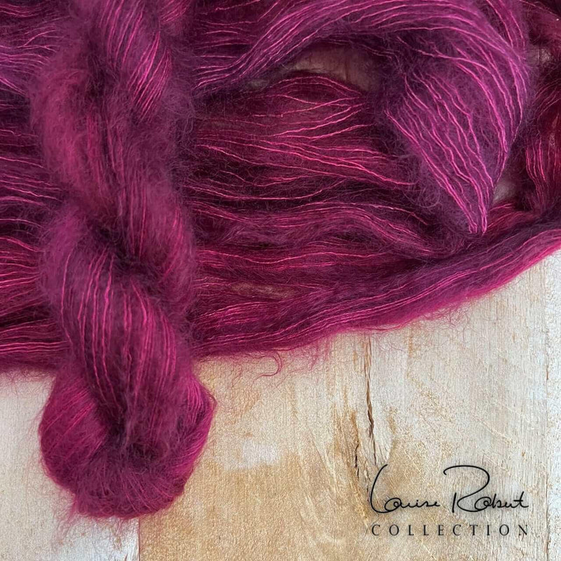 Hand-dyed yarn KID SILK CHARDON