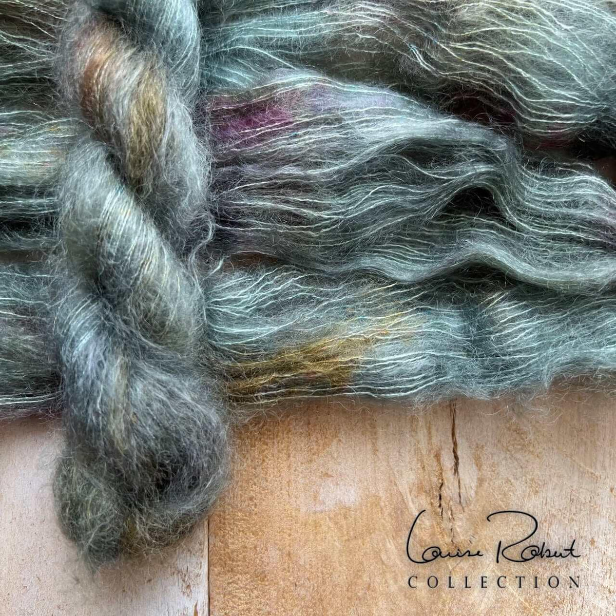 Hand-dyed yarn KID SILK ECUME