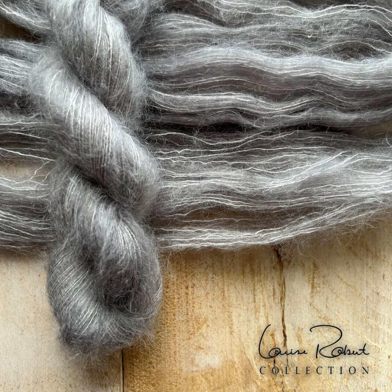 Hand-dyed yarn KID SILK METAL